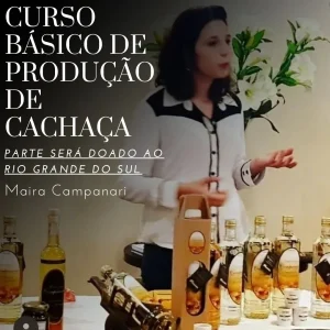 Curso básico produção de cachaça - Arrecadação para o Rio Grande do Sul